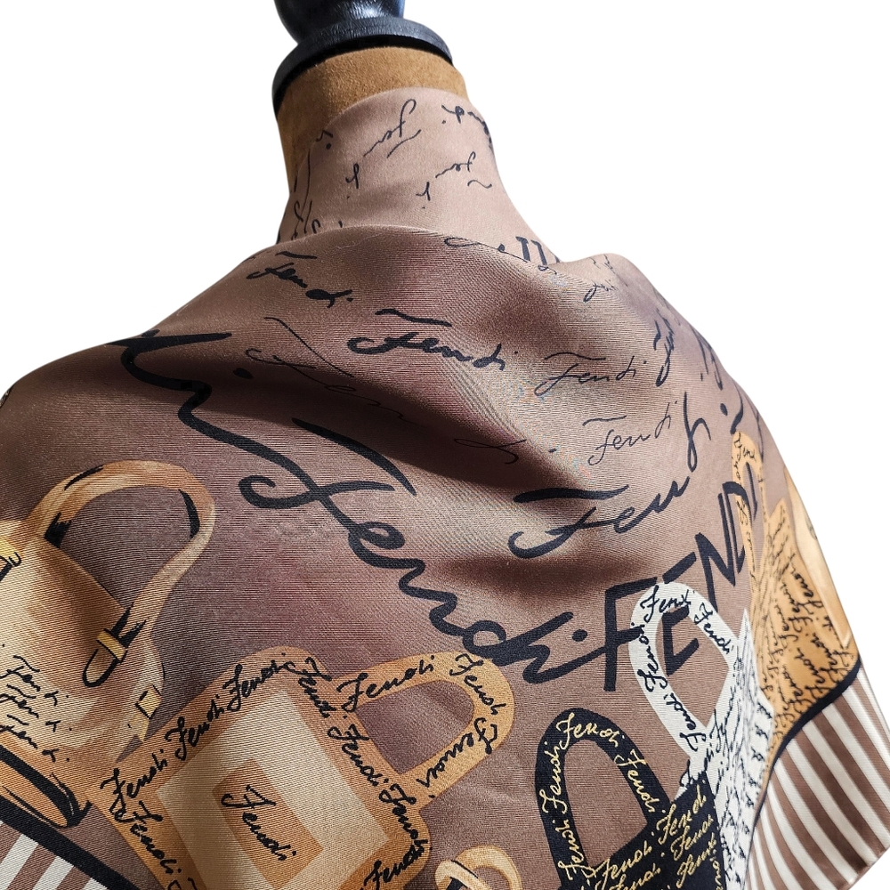 FENDI SILK SCARF - Picture 10 of 16